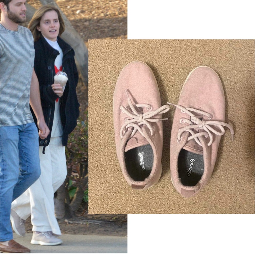 ALLBIRDS Pink Wool Runners Size 8 ASO Emma Watson running tennis shoes